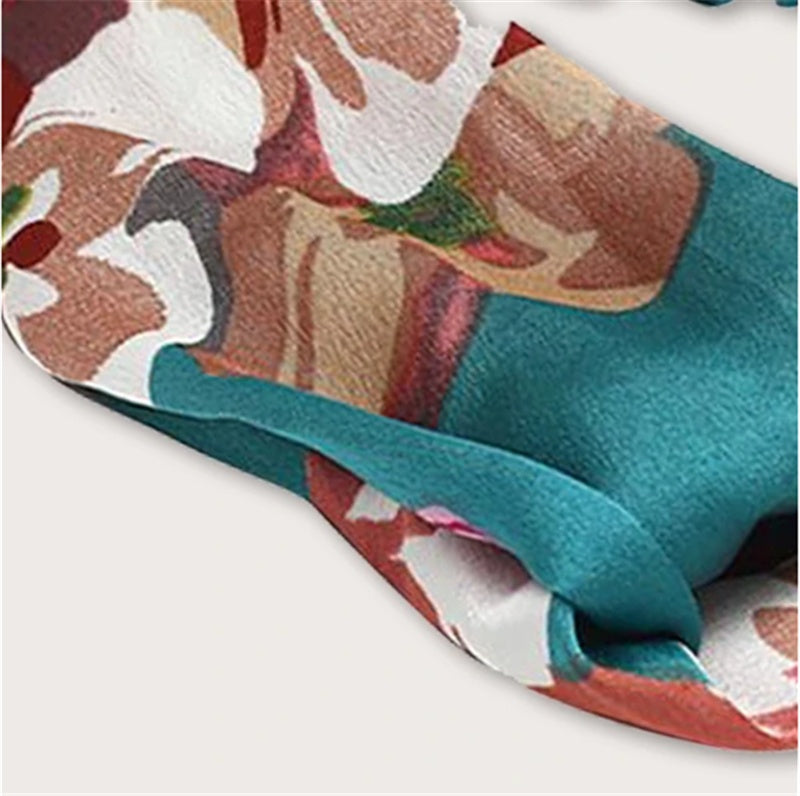 Cross Elastic Headband Chiffon Silk Headband