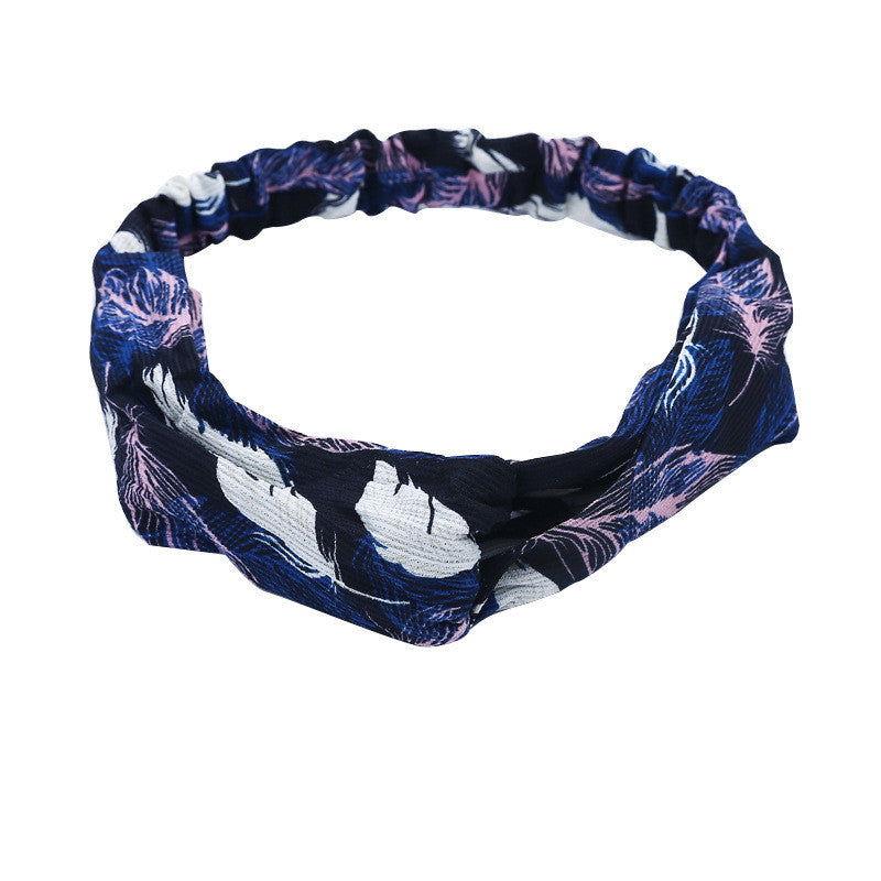 Elastic Cross Hairband Ladies Headband Hair Band Yoga Sports Headband