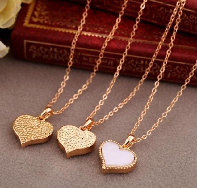 Love Heart Necklace Clavicle Chain