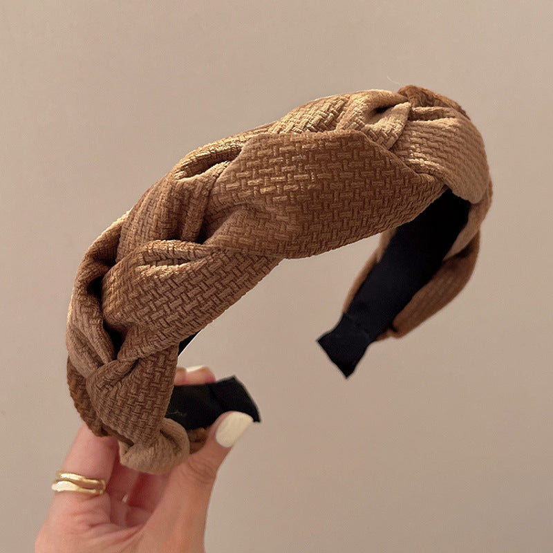 Women's Braided Braid Sponge Face Wash Hair Bands