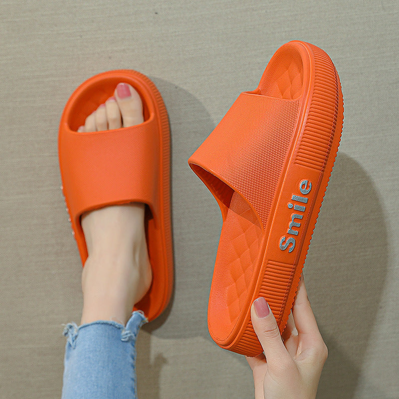 Stepping On Shit Slippers Summer Home Household Non Slip Bathroom Bathing Indoor