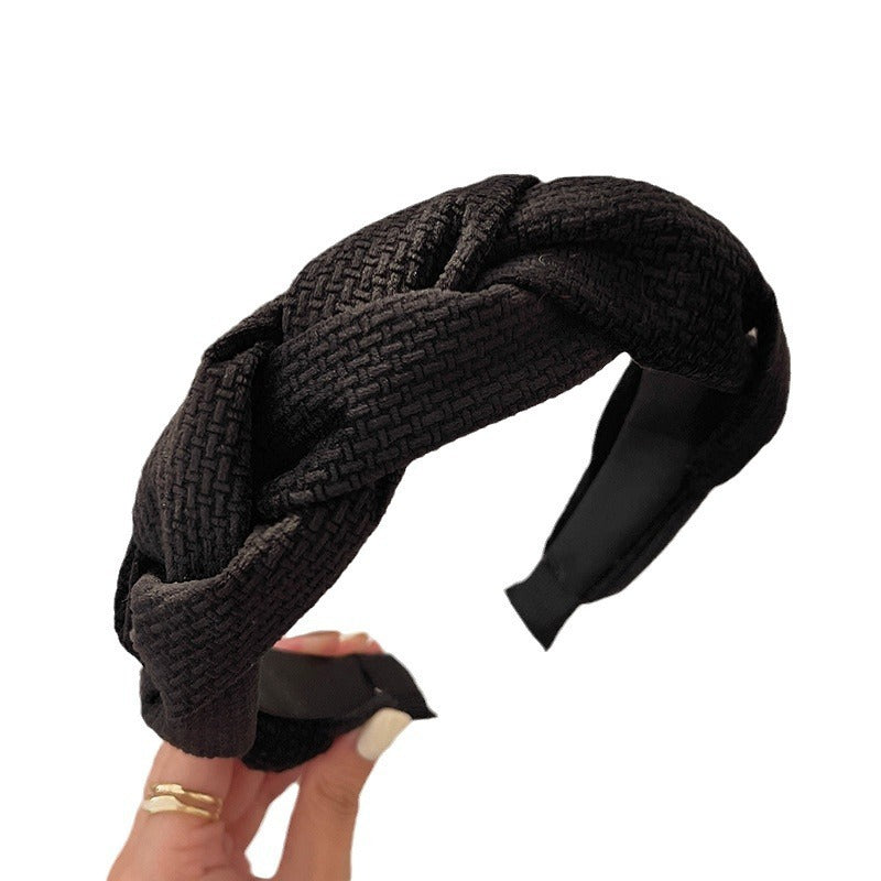 Women's Braided Braid Sponge Face Wash Hair Bands