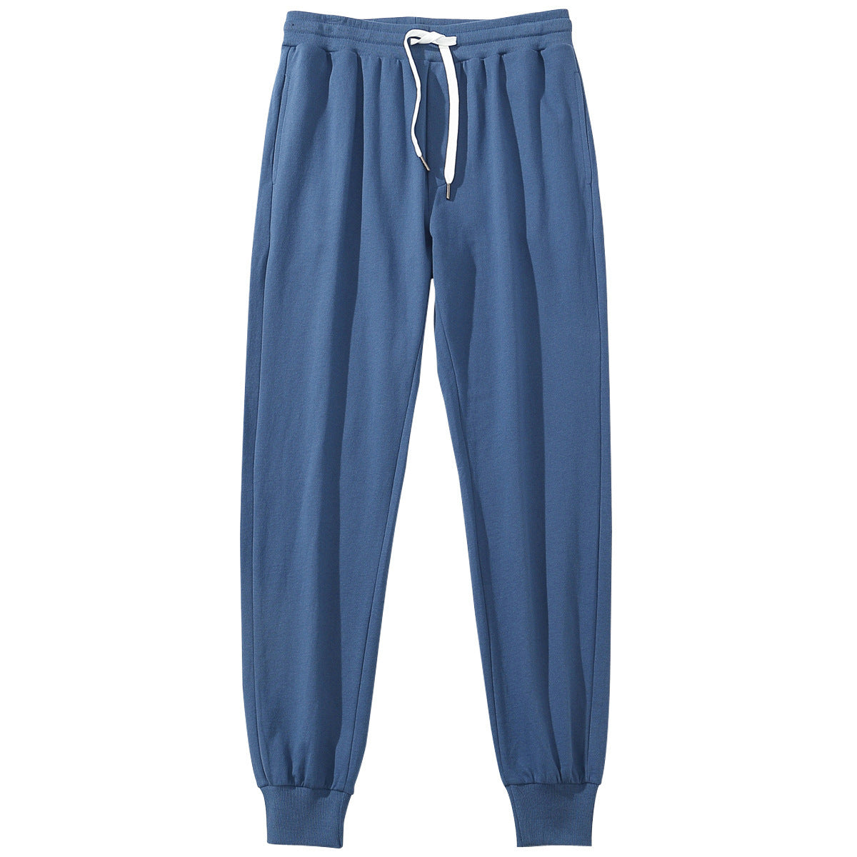 Men's Cotton Sports Casual Pants Drawstring Loose Slimming
