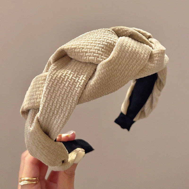 Women's Braided Braid Sponge Face Wash Hair Bands