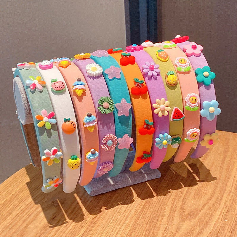 Small Flower Face Wash Makeup Hair Band