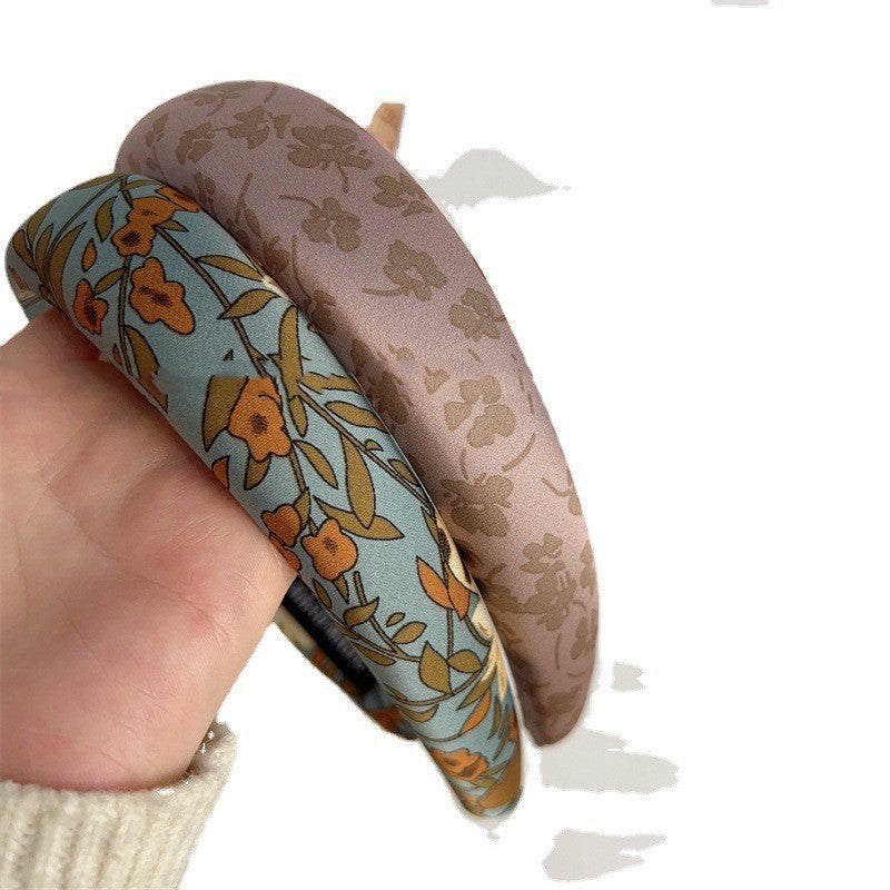 Fashion Presbyopic French Satin Vintage Sponge Headband
