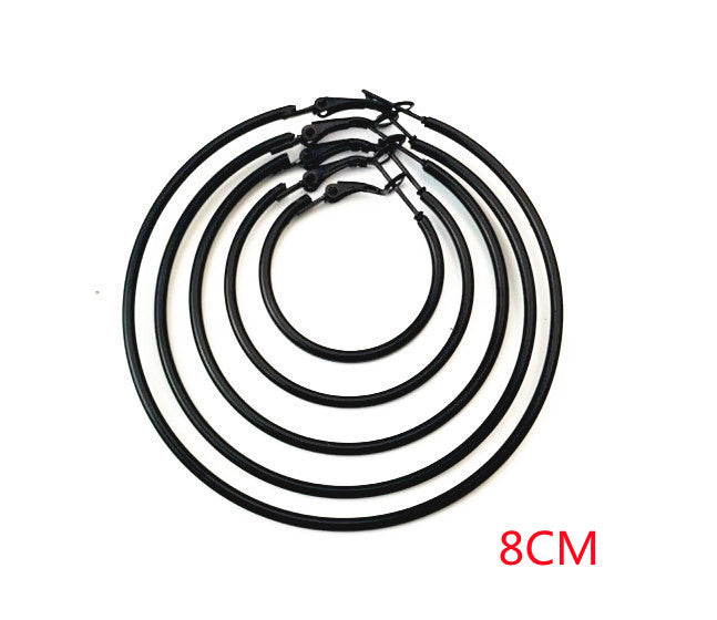 Simple Personality Metal Glossy Surface Ear Hoop Jewelry