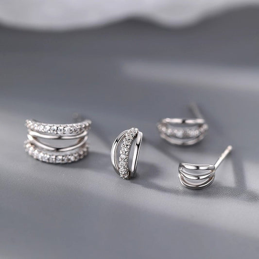 Light Luxury Minority High-grade Earrings 925 Silver Needle