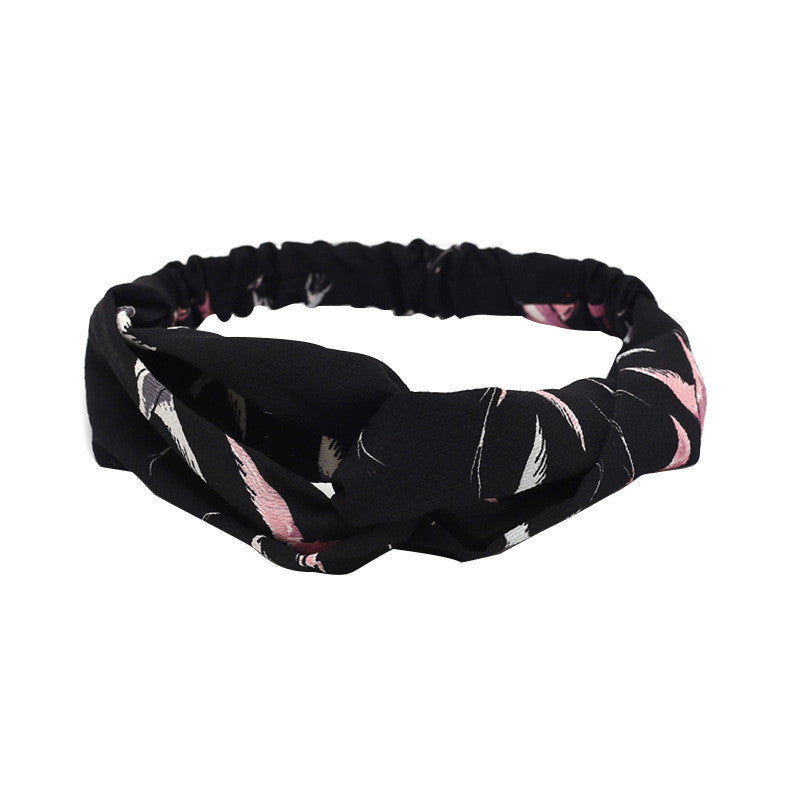 Elastic Cross Hairband Ladies Headband Hair Band Yoga Sports Headband