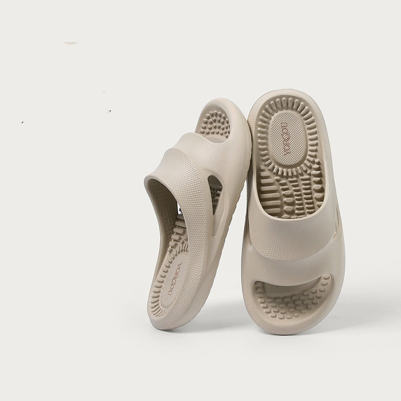 Men's Home Indoor Bathroom Bath Non-slip Non-stinky Foot Massage Slippers