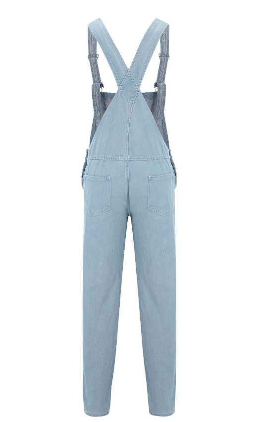 Fashion Men's Sling Denim Romper