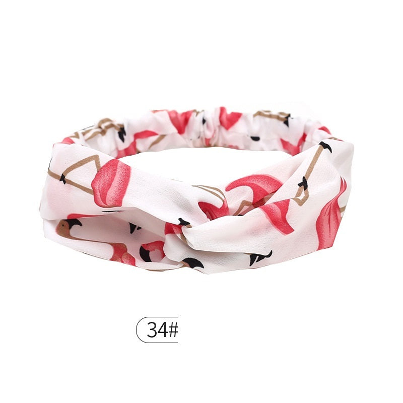 Elastic Cross Hairband Ladies Headband Hair Band Yoga Sports Headband