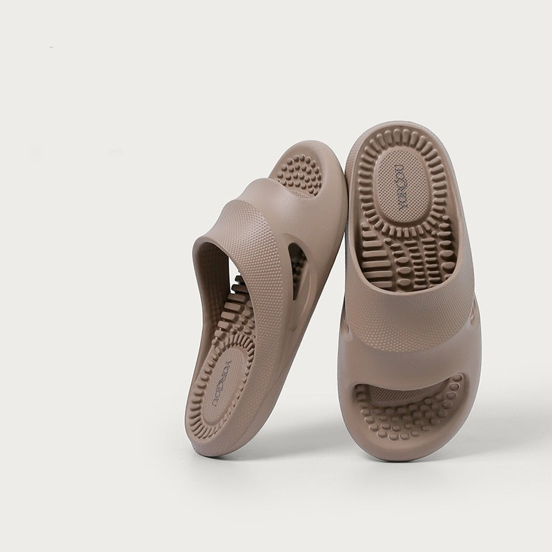 Men's Home Indoor Bathroom Bath Non-slip Non-stinky Foot Massage Slippers