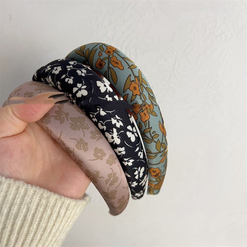 Fashion Presbyopic French Satin Vintage Sponge Headband