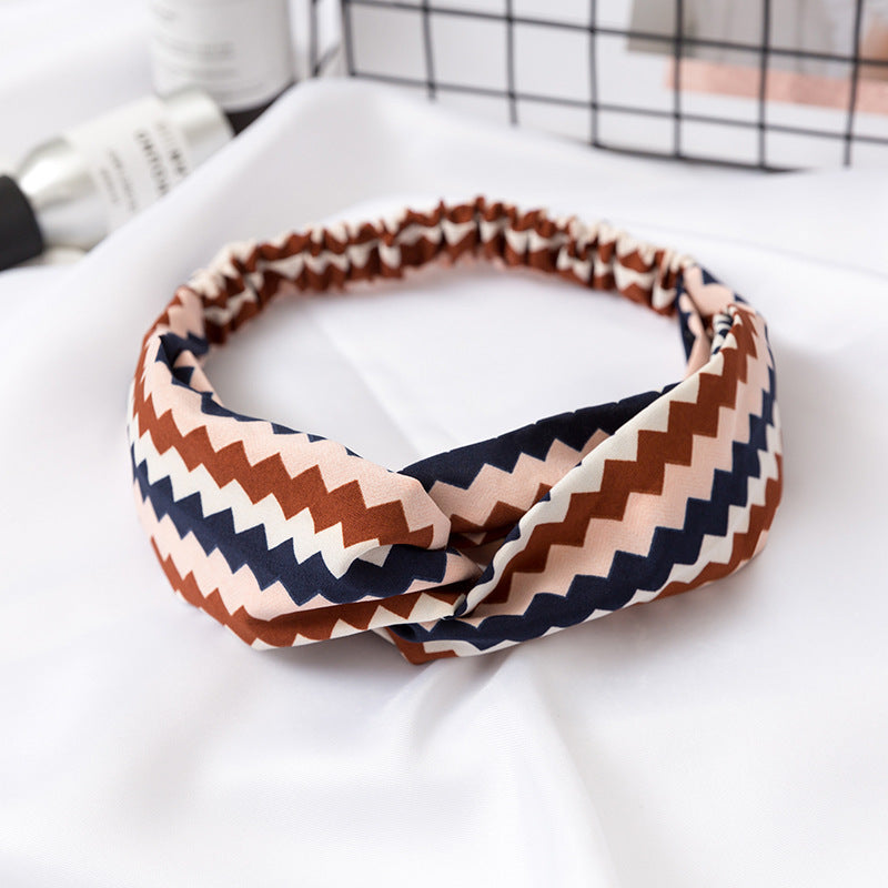 Elastic Cross Hairband Ladies Headband Hair Band Yoga Sports Headband