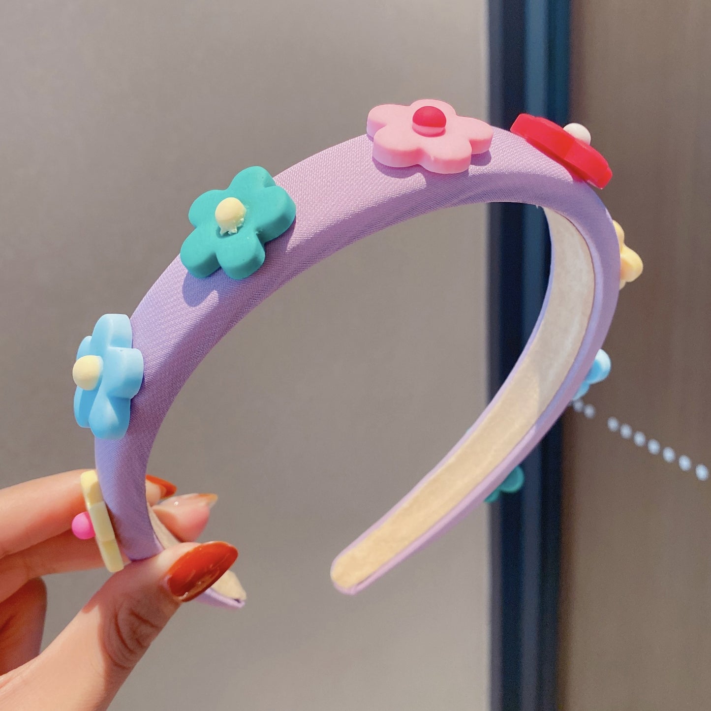 Small Flower Face Wash Makeup Hair Band